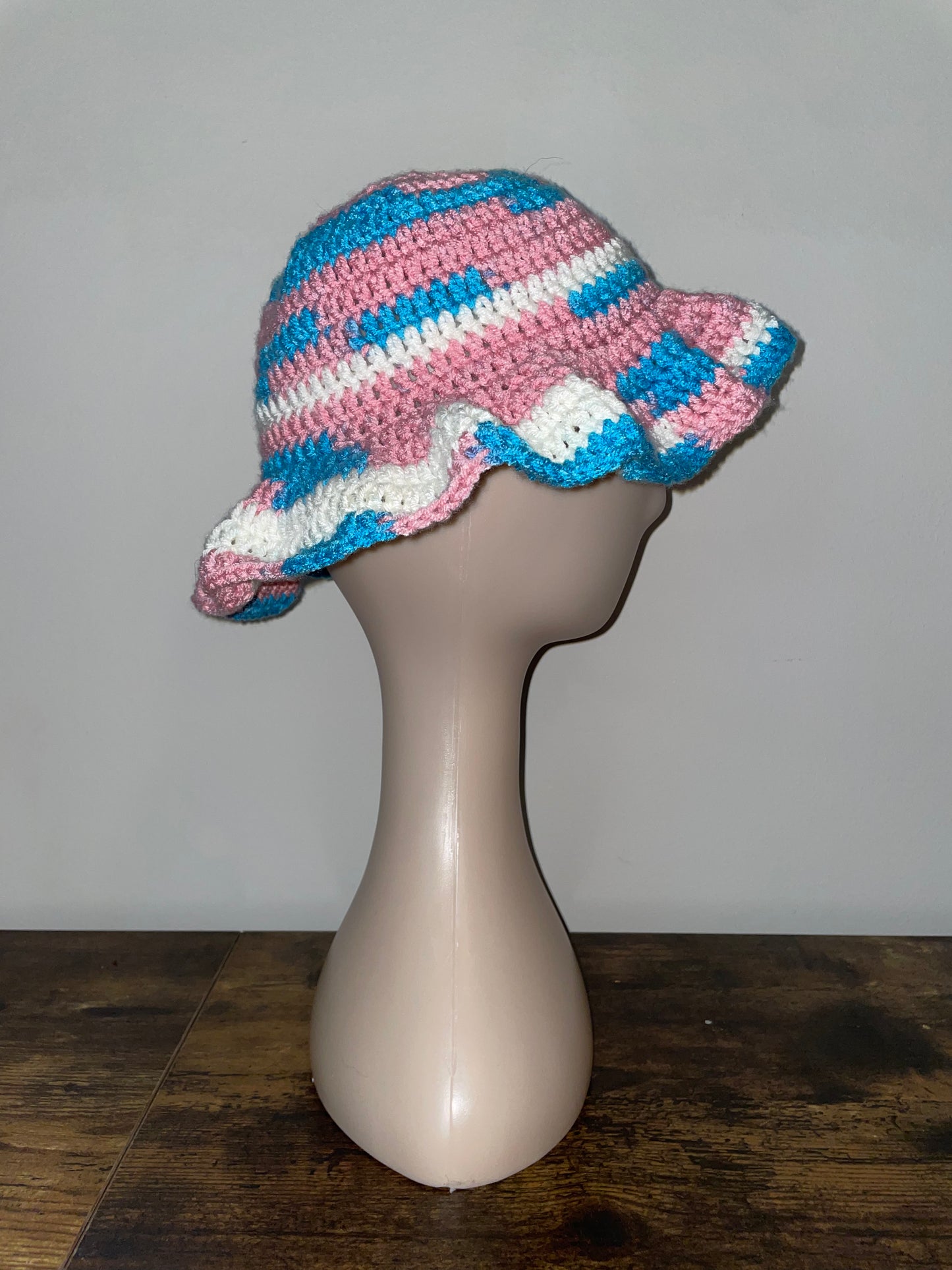 Trans Pride Flag Inspired Bucket Hat