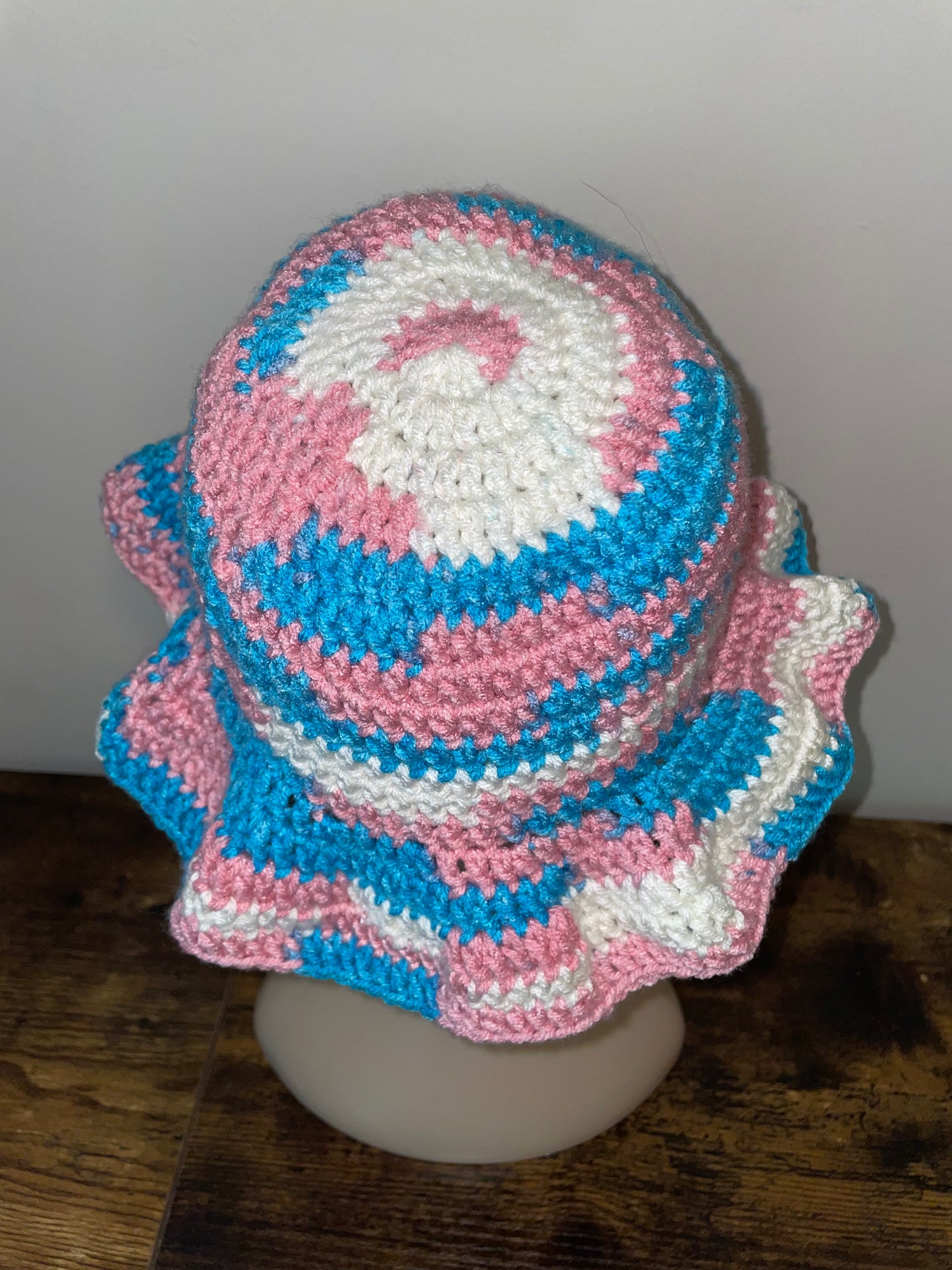 Trans Pride Flag Inspired Bucket Hat