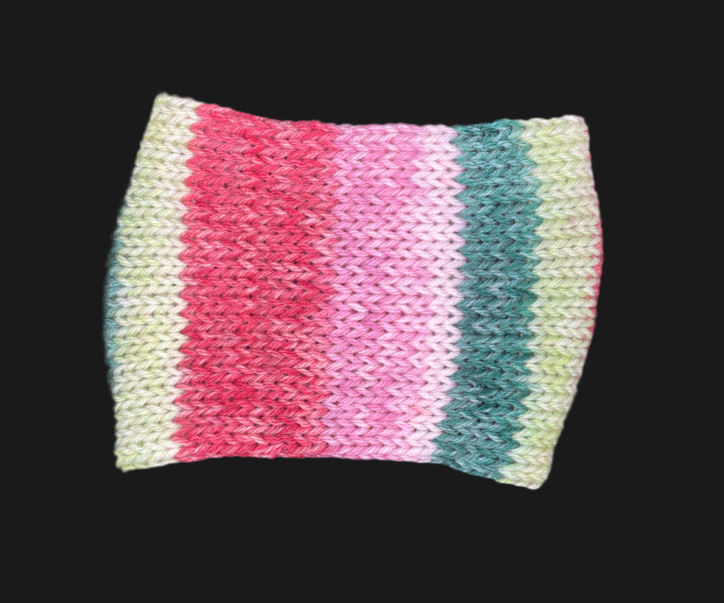 Pink Christmas Ear Warmer Headband- Adult